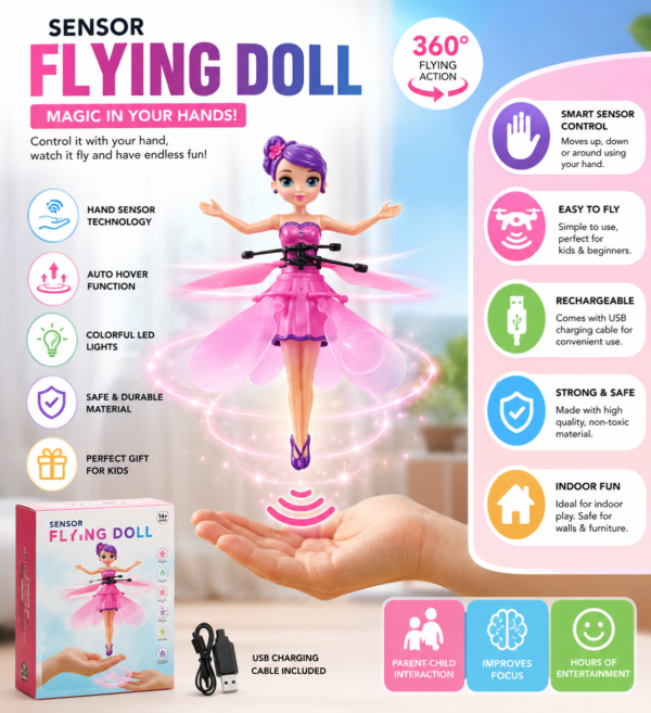 Sensor Flying Doll With Specification